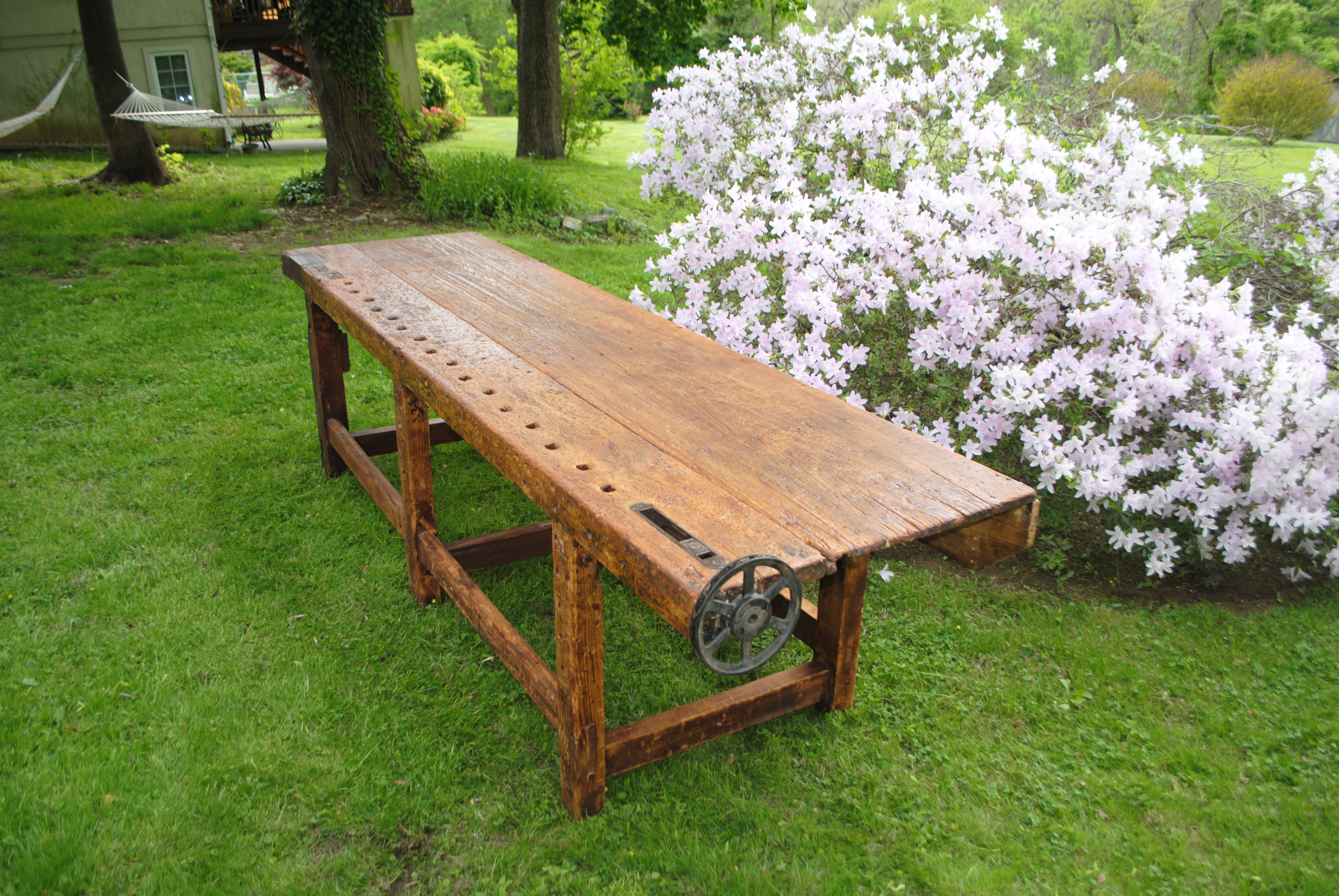 19th c. Antique Woodworking Bench